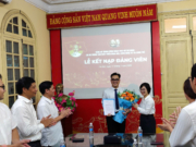 LỄ KẾT NẠP ĐẢNG VIÊN CHI BỘ TRUNG TÂM PHÁT TRIỂN KHOA HỌC, CÔNG NGHỆ VÀ TÀI NĂNG TRẺ – ĐẢNG BỘ TRUNG ƯƠNG ĐOÀN TNCS HỒ CHÍ MINH