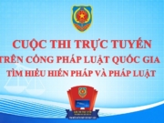 HƯỞNG ỨNG CUỘC THI TRỰC TUYẾN TRÊN CỔNG PHÁP LUẬT QUỐC GIA TÌM HIỂU HIẾN PHÁP VÀ PHÁP LUẬT TRÊN ĐỊA BÀN THÀNH PHỐ